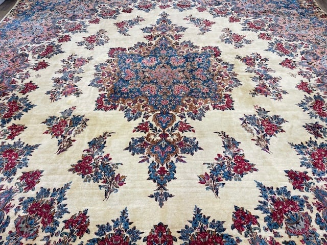Antique Persian Kerman Rug-1531 - 6