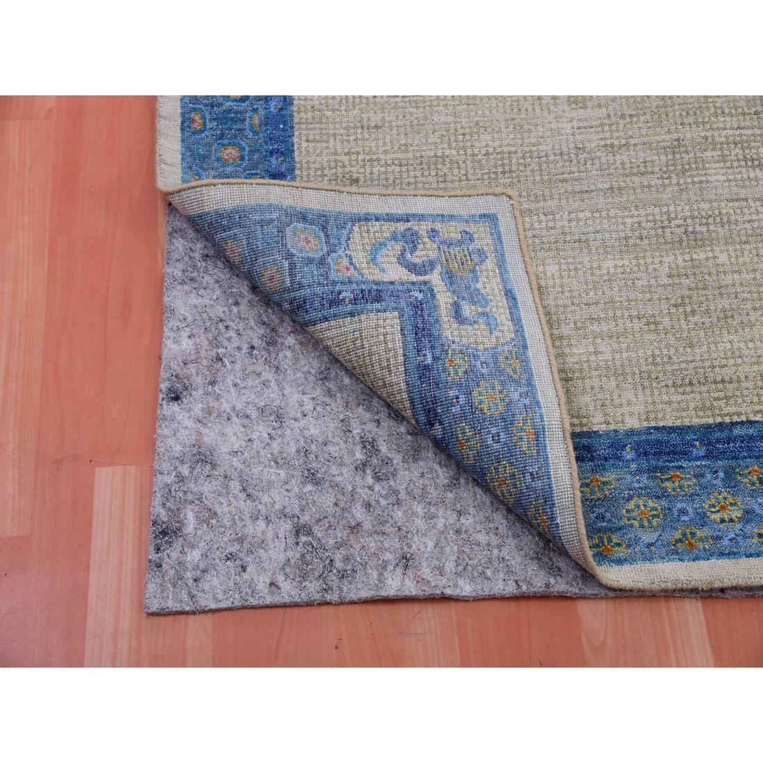 Ash Gray, Antique ChineseInspired, Open Field with Flower Bouquet - 4