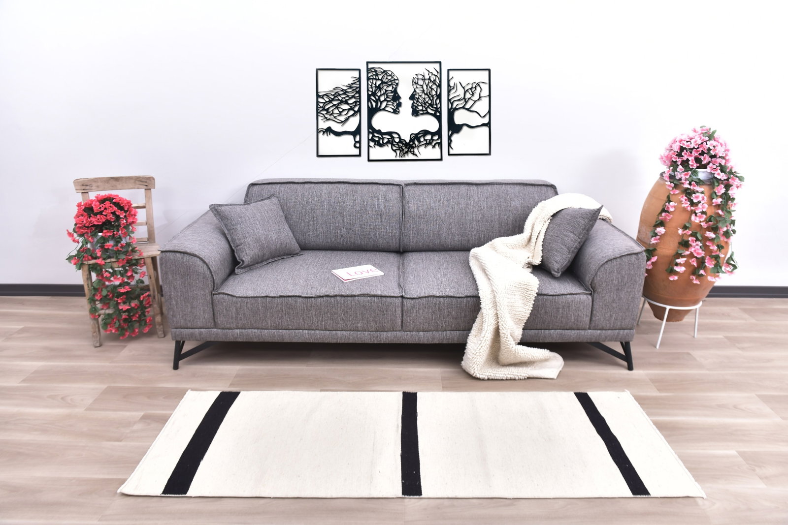 2'1'' x 6'7'' Handmade Vintage Wool Rug - 240089: Title: 2'1'' x 6'7'' Handmade Vintage Wool Rug - 240089 Description:2'1'' x 6'7'' Handmade Vintage Wool Rug - 240089 Origin:Turkiye Date/Period:1960-90 Materials:Wool,Cotton Dimension:2'1''x6'7'' ft, 