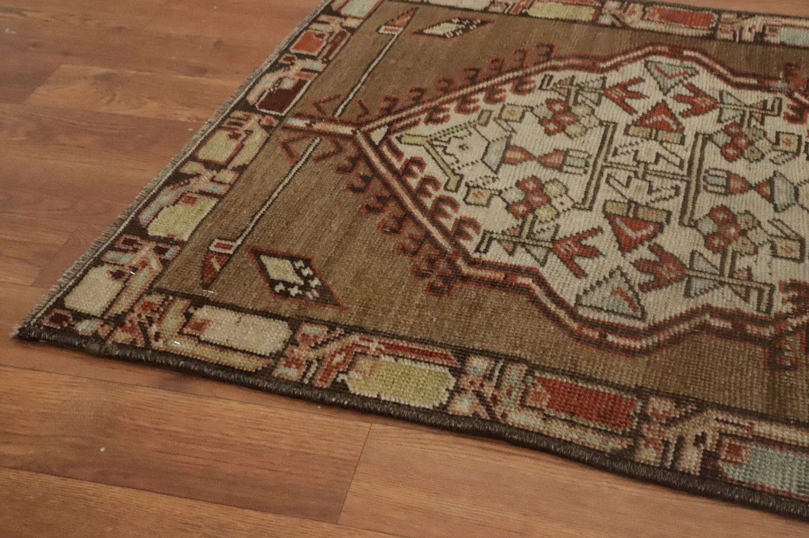 Antique Vegetable Dye Sarab Persian Runner Rug 2x14 - 13