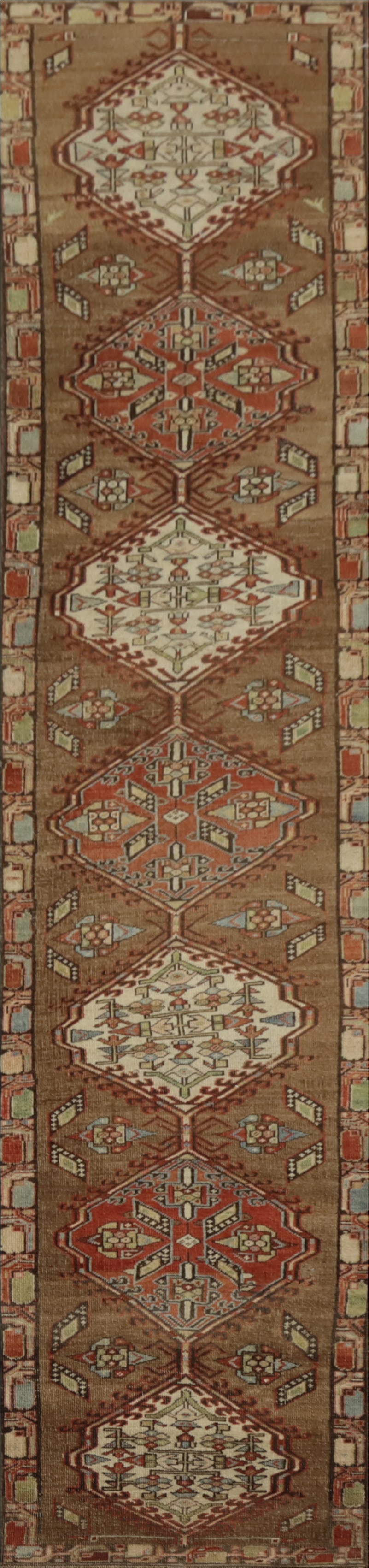 Antique Vegetable Dye Sarab Persian Runner Rug 2x14: Title: Antique Vegetable Dye Sarab Persian Runner Rug 2x14 Description:A Beautiful Genuine Iran ( Persia ) Sarab rug is Hand Knotted by skillful weavers in Iran ( Persia ) with