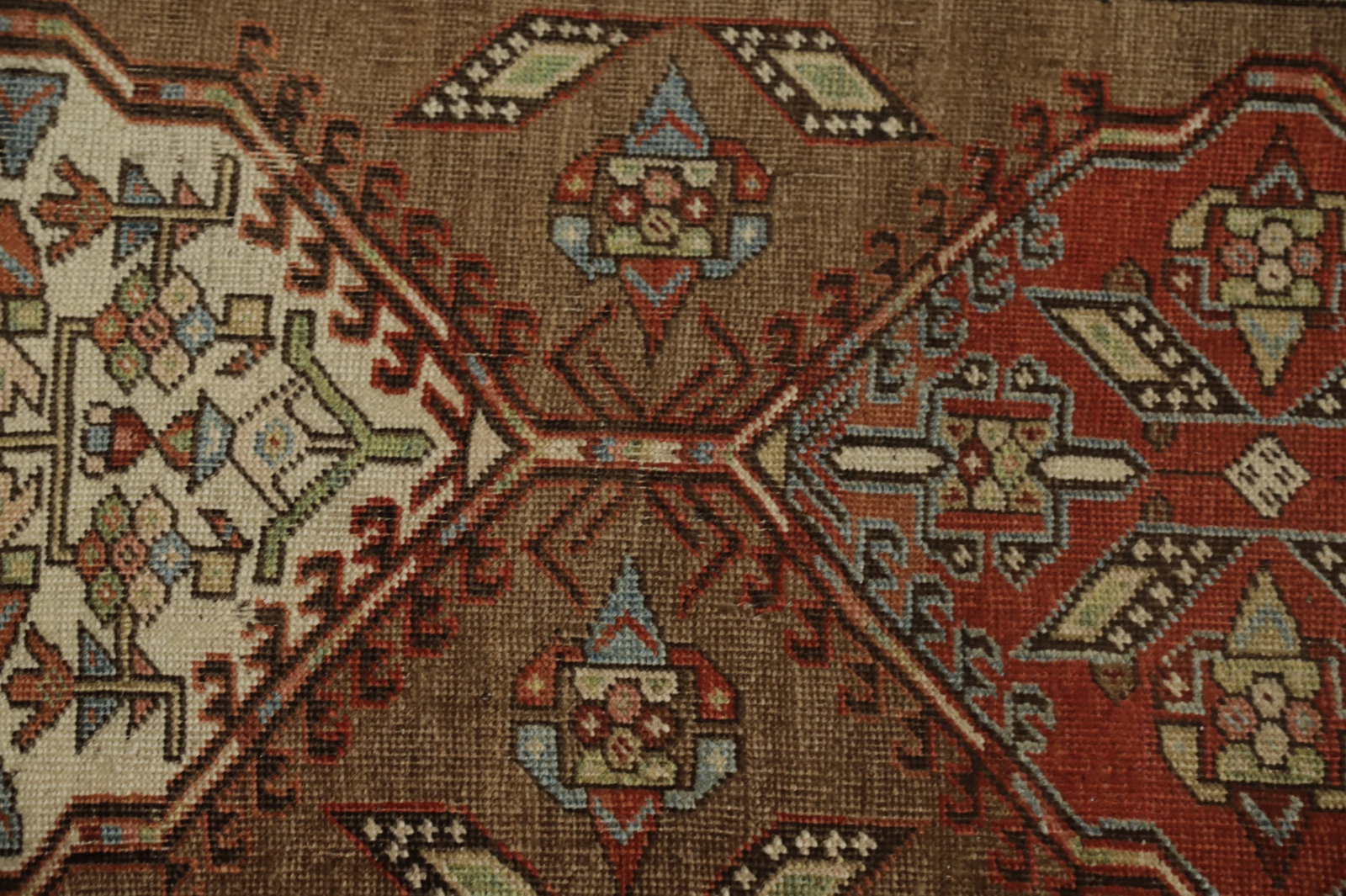 Antique Vegetable Dye Sarab Persian Runner Rug 2x14 - 6