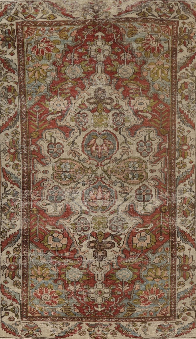Vegetable Dye Antique Bakhtiari Persian Rug 4x7 (1 of 16)