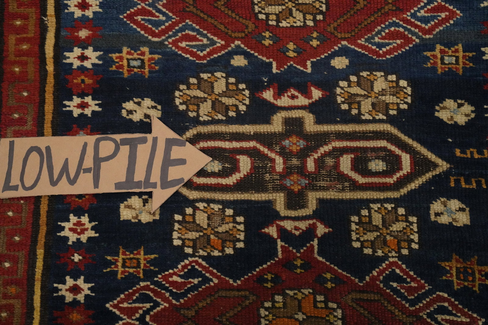 Pre-1900 Antique Kazak Vegetable Dye Rug 4x5 - 12