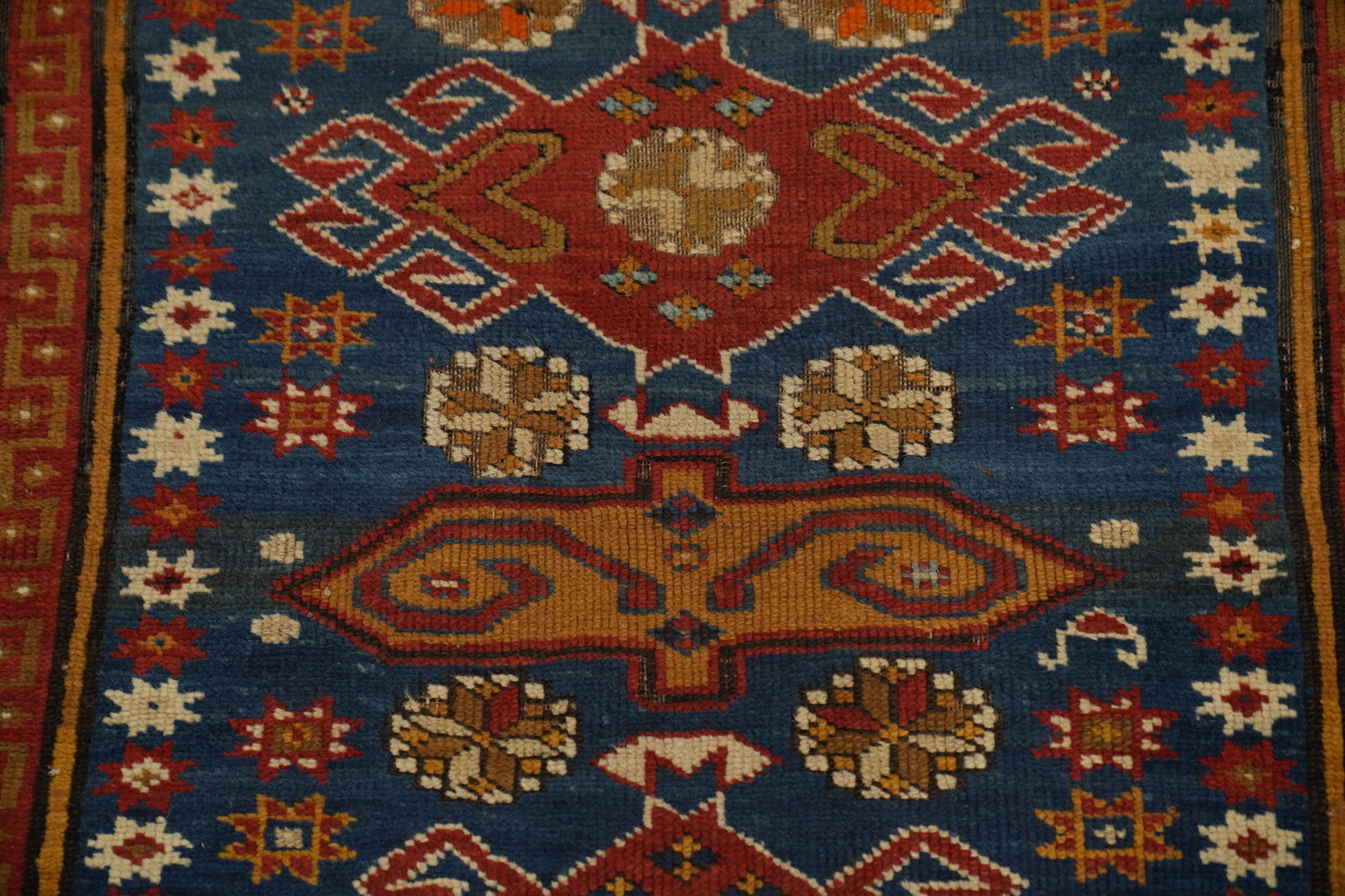 Pre-1900 Antique Kazak Vegetable Dye Rug 4x5 - 6