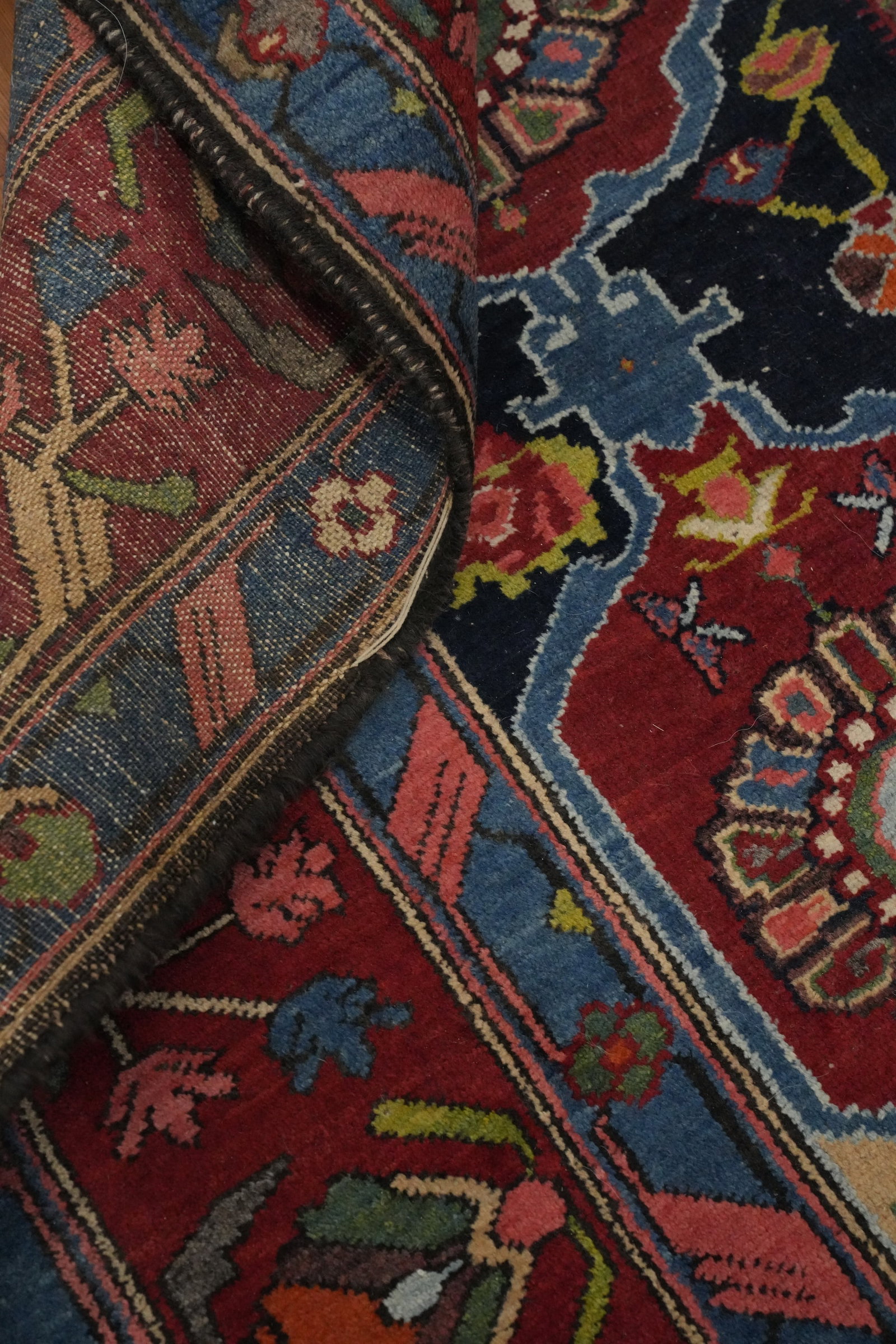Vegetable Dye Antique Bakhtiari Persian Rug 5x7 - 16