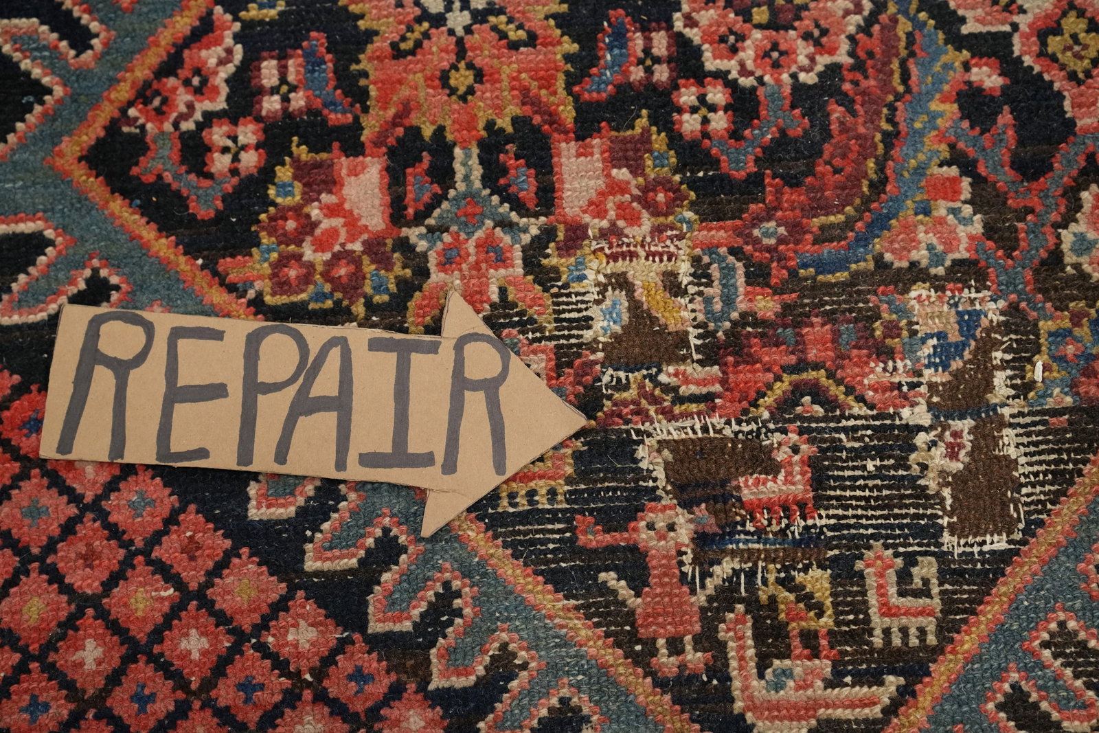Antique Vegetable Dye Malayer Persian Area Rug 5x13 - 13
