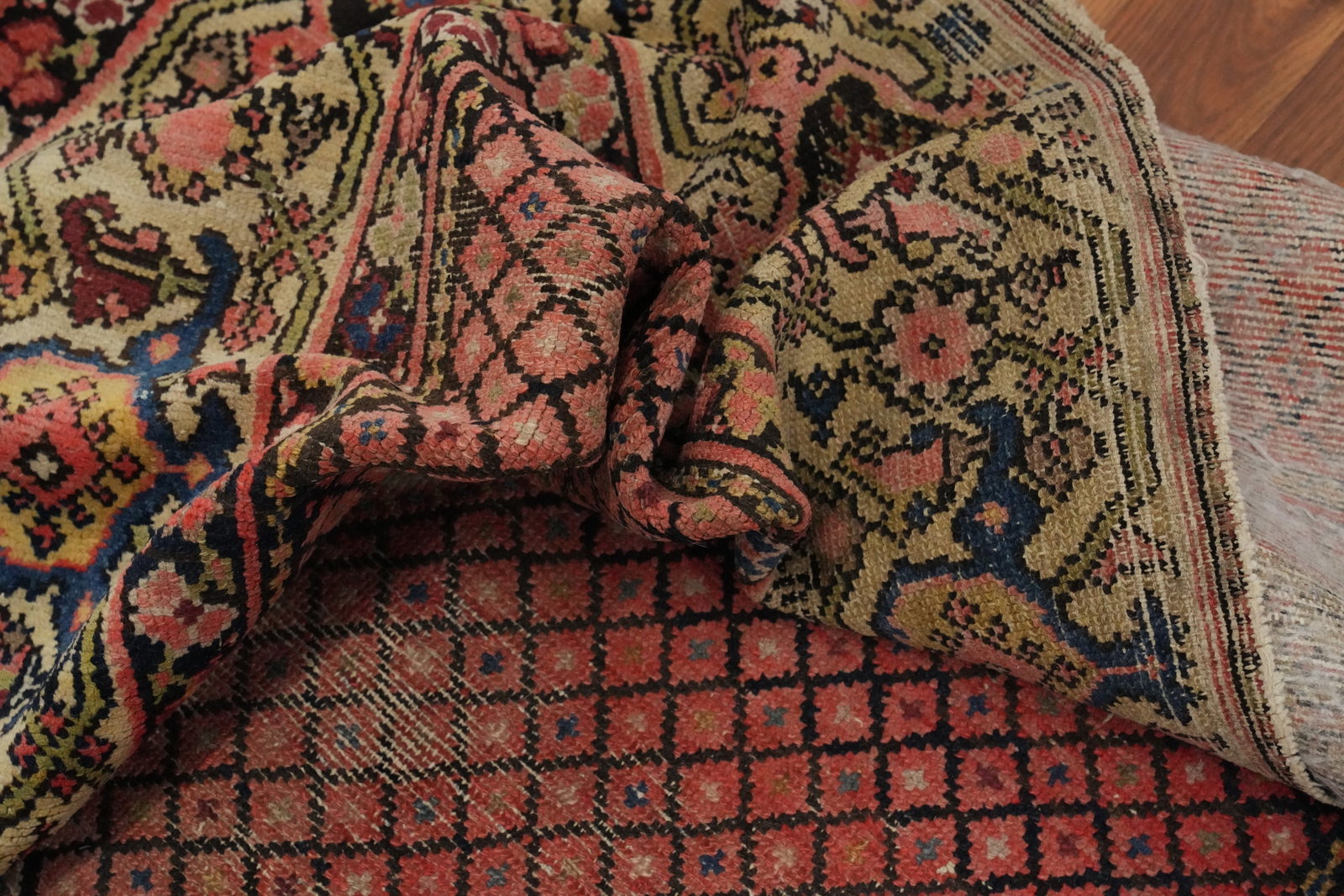 Antique Vegetable Dye Malayer Persian Area Rug 5x13 - 19
