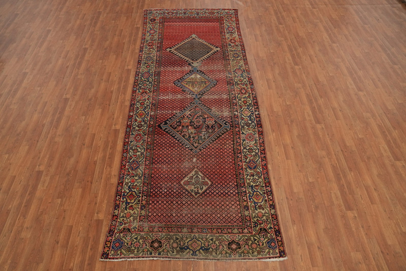 Antique Vegetable Dye Malayer Persian Area Rug 5x13 - 4