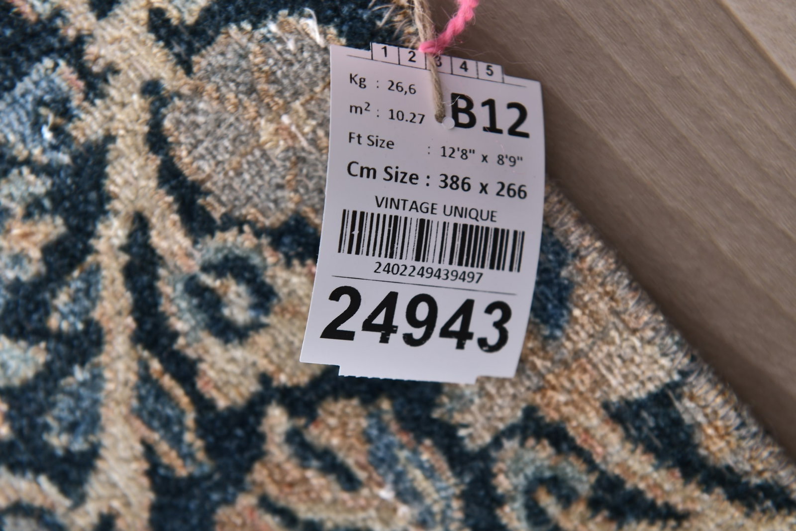 8'8'' x 12'7'' Unique Handmade Vintage Rug - 24943 - 17