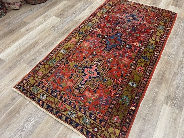Antique Persian Heriz rug-5773 - 5
