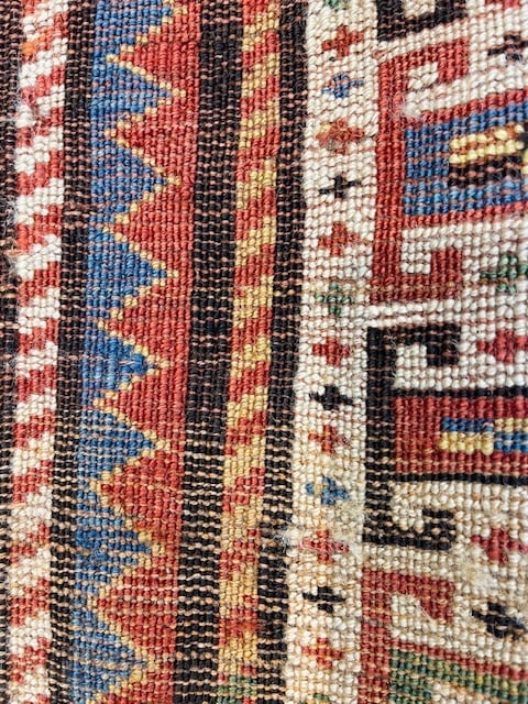 Dated Antique Karachof Kazak Caucasian Rug-5141 - 10