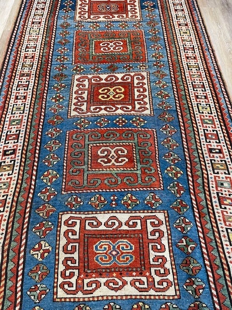 Dated Antique Karachof Kazak Caucasian Rug-5141 - 3