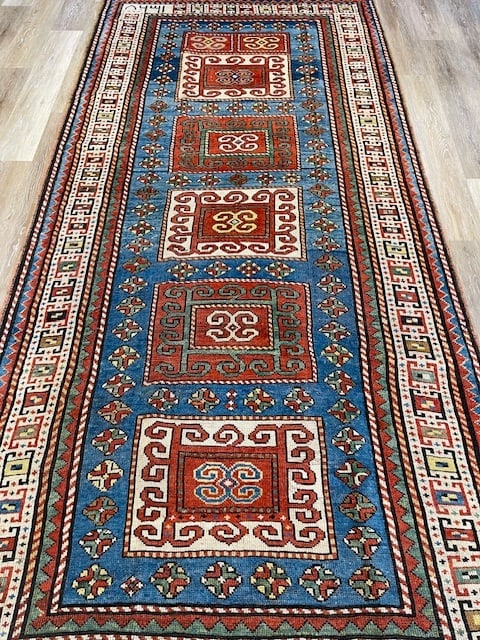 Dated Antique Karachof Kazak Caucasian Rug-5141 - 9