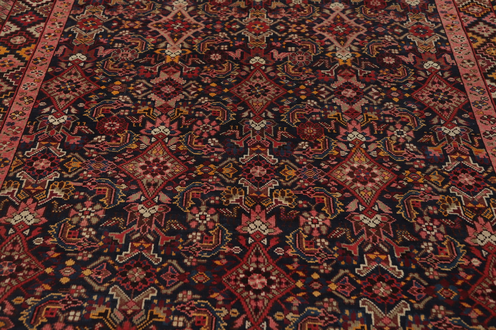 Pre-1900 Antique Kazak Vegetable Dye Large Rug 7x15 - 5