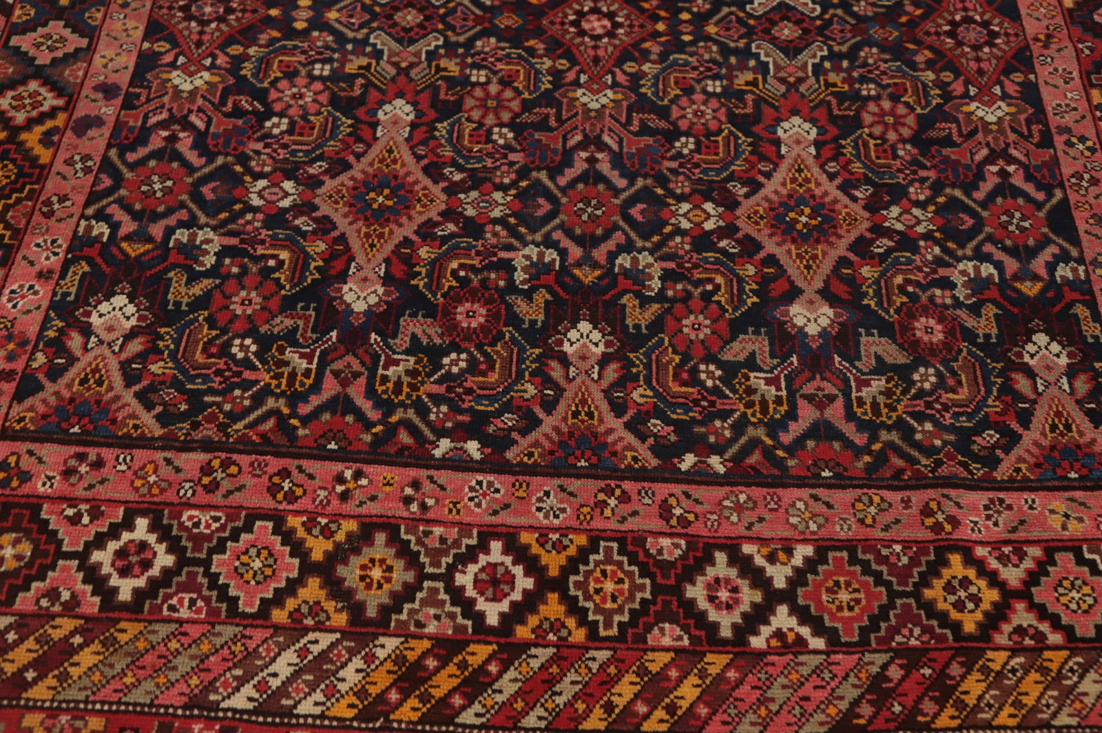 Pre-1900 Antique Kazak Vegetable Dye Large Rug 7x15 - 6