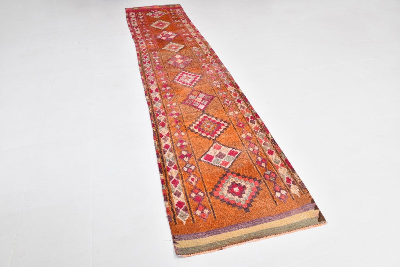 2'8'' x 11'8'' Turkish Vintage Runner Rug - 17726 - 18