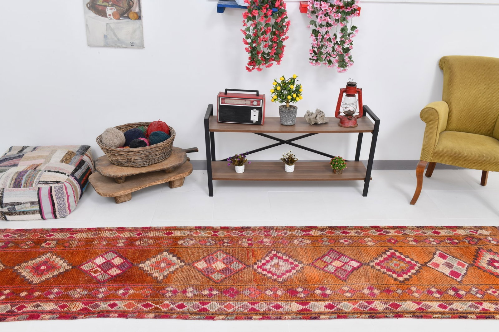 2'8'' x 11'8'' Turkish Vintage Runner Rug - 17726 - 3