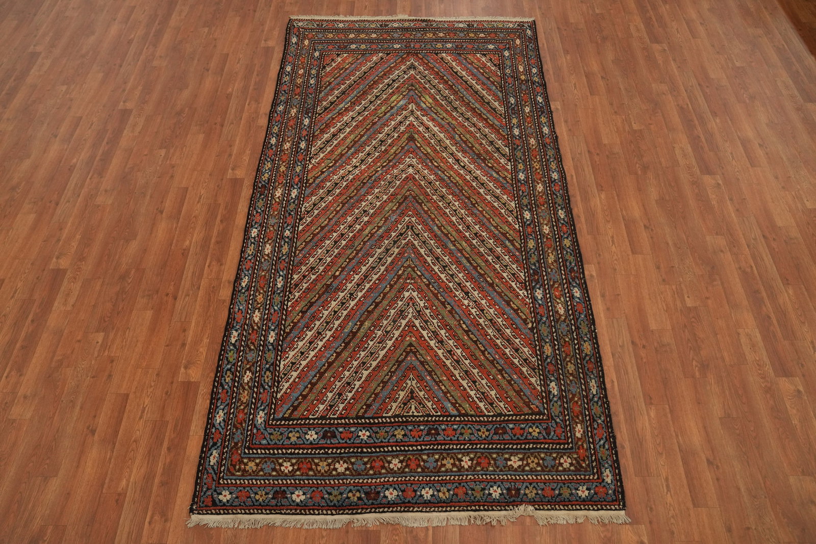 Pre-1900 Antique Vegetable Dye Bakhtiari Persian Rug 5x9 - 2