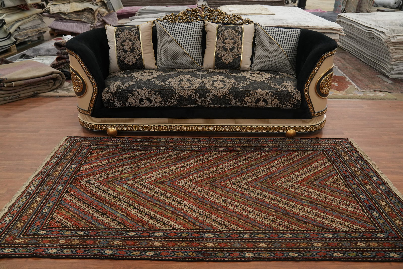Pre-1900 Antique Vegetable Dye Bakhtiari Persian Rug 5x9 - 3