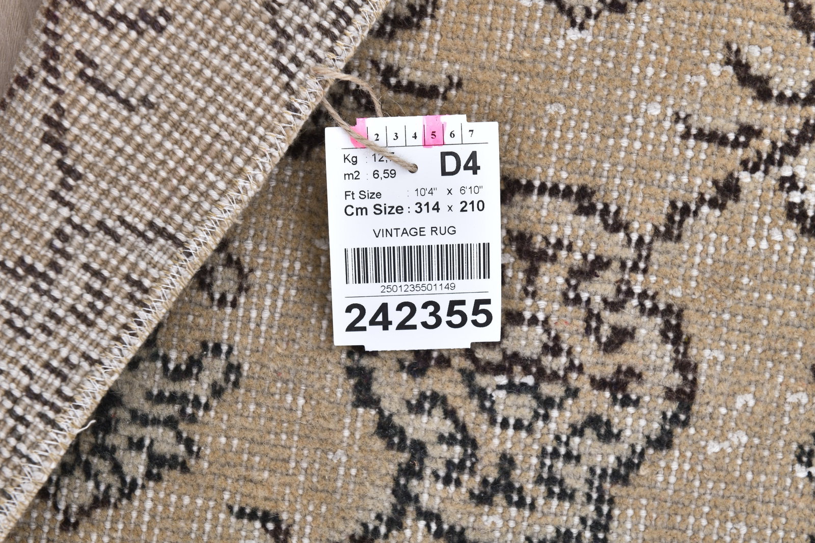 6'10'' x 10'3'' Handmade Vintage Wool Rug - 242355 - 14