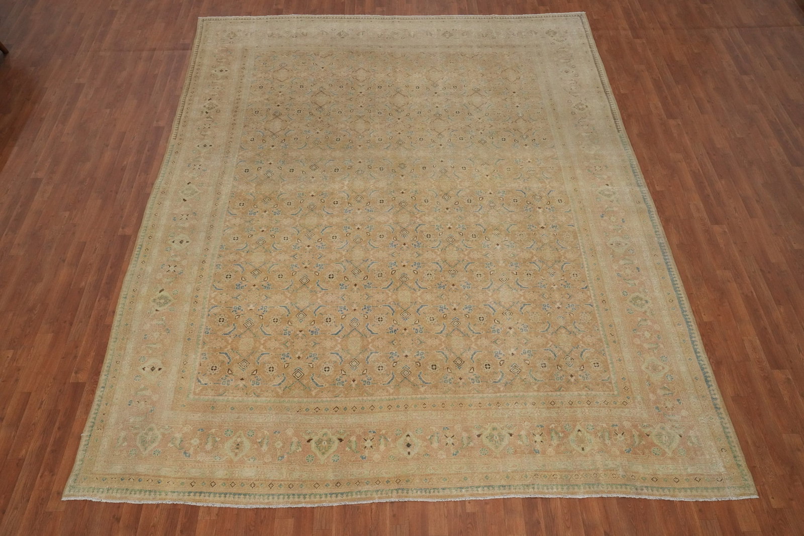 Antique Vegetable Dye Mahal Persian Area Rug 10x13 - 4