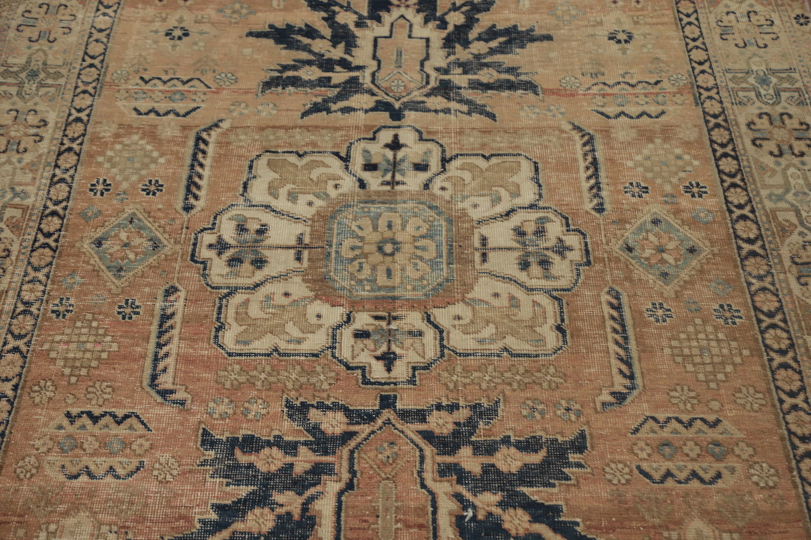 Antique Vegetable Dye Heriz Persian Rug 4x6 - 5