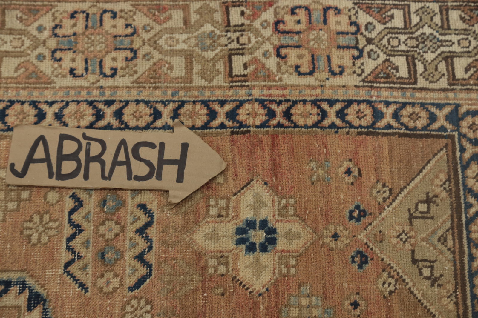 Antique Vegetable Dye Heriz Persian Rug 4x6 - 9