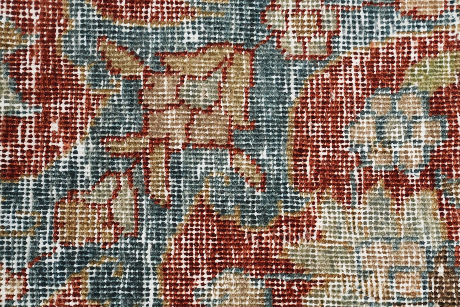 Antique Vegetable Dye Sarouk Persian Area Rug 9x12 - 8