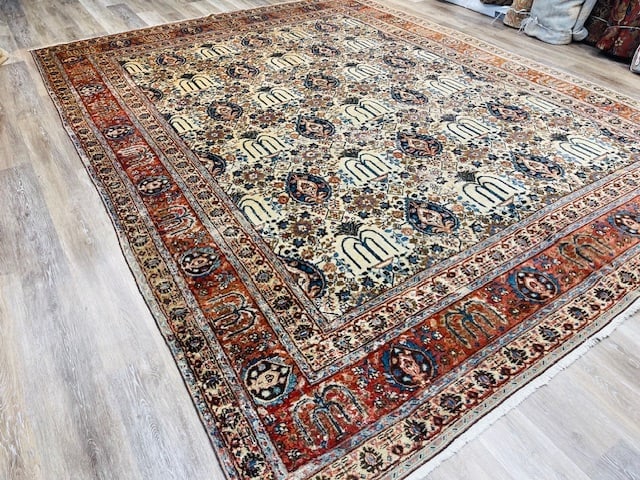 Antique Persian Tabriz Rug-5134 - 6