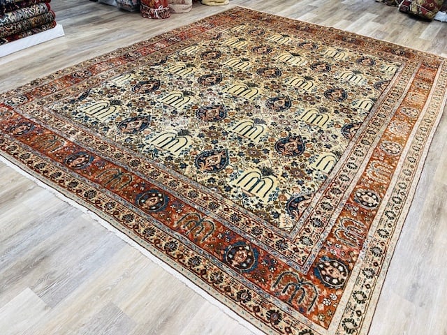 Antique Persian Tabriz Rug-5134 - 7