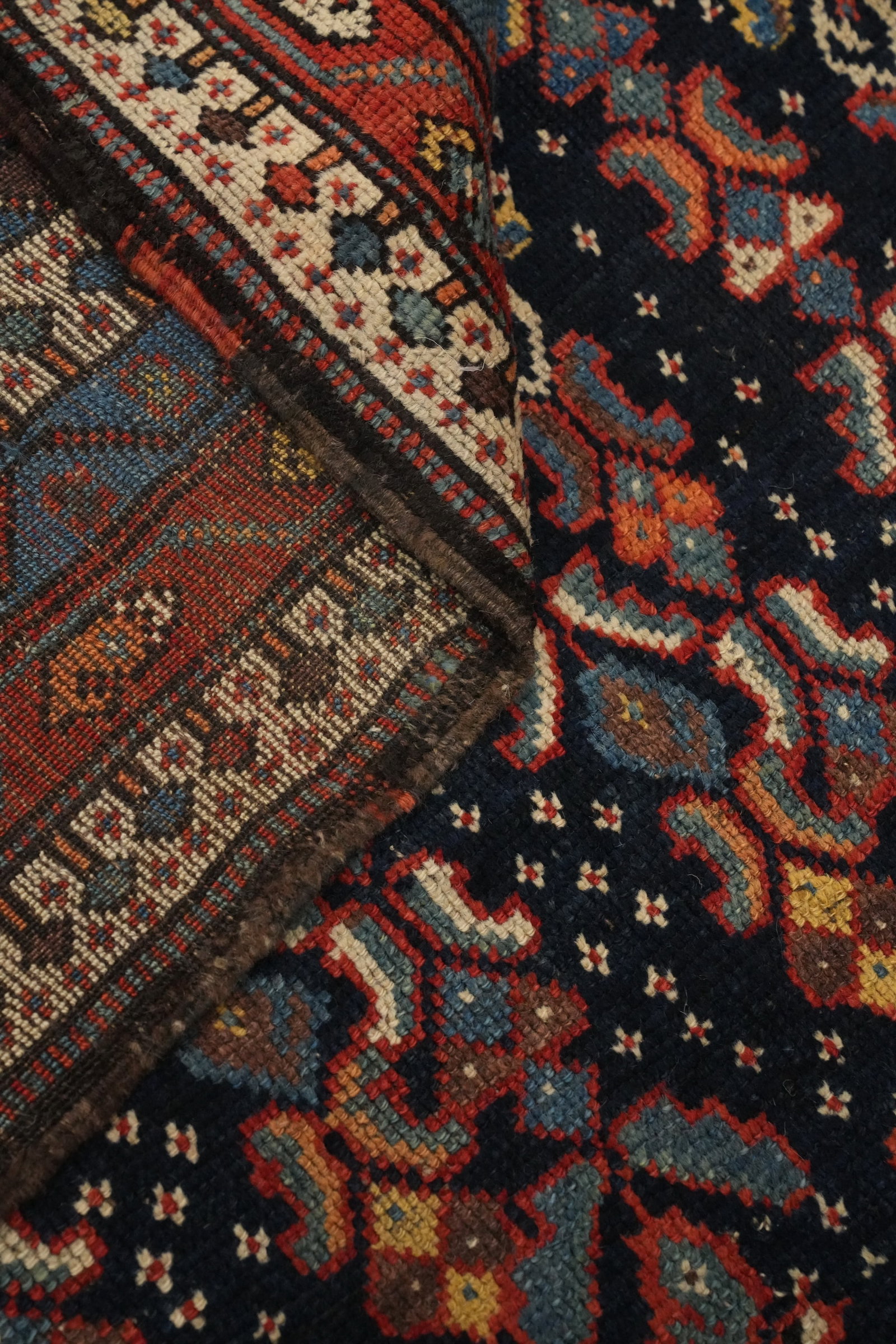 Pre-1900 Antique Vegetable Dye Qashqai Persian Area Rug 5x9 - 14