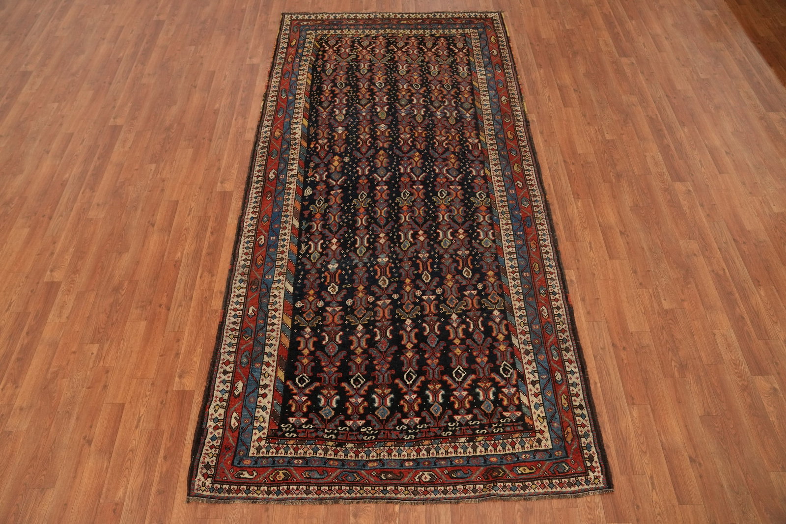 Pre-1900 Antique Vegetable Dye Qashqai Persian Area Rug 5x9 - 4