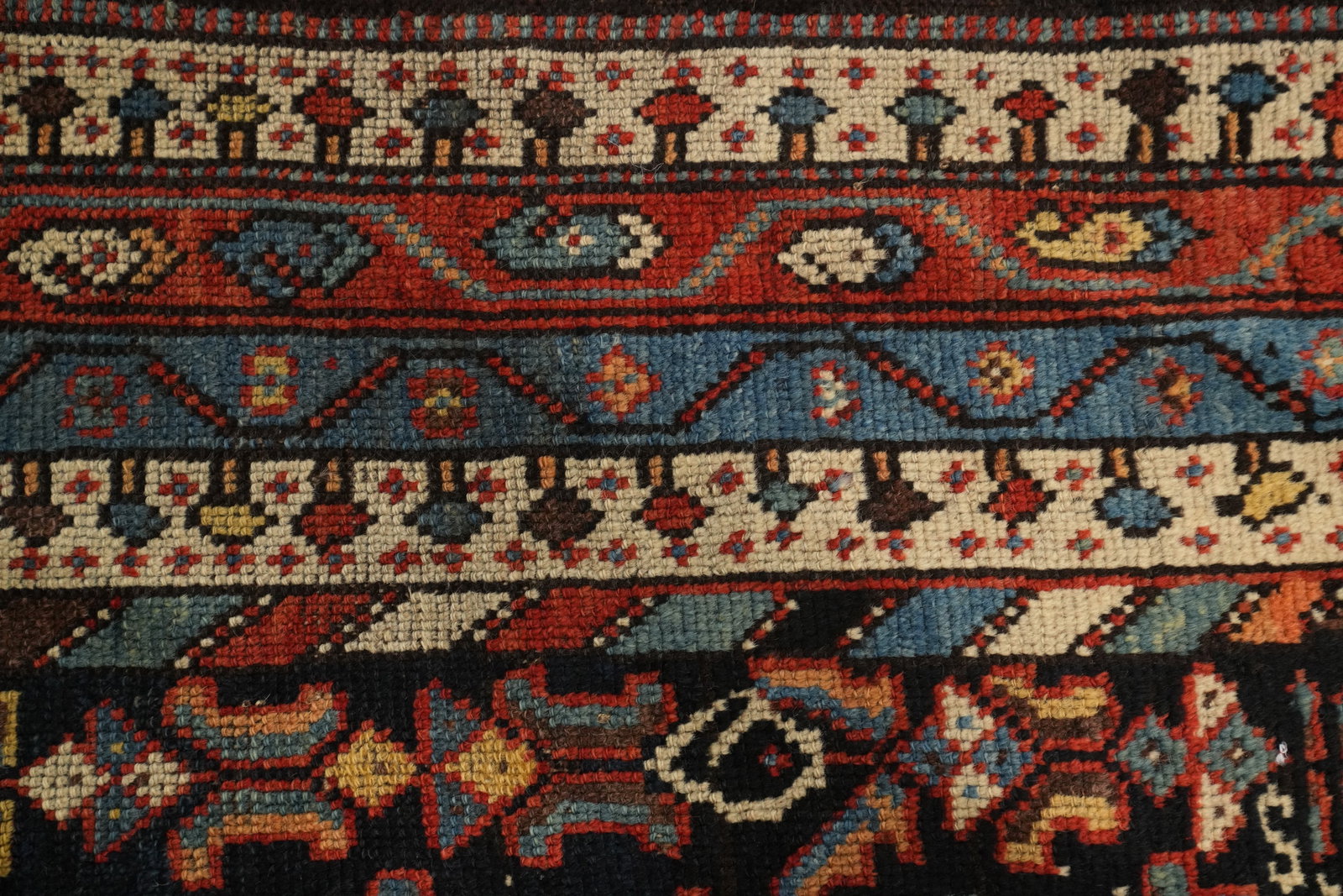 Pre-1900 Antique Vegetable Dye Qashqai Persian Area Rug 5x9 - 6