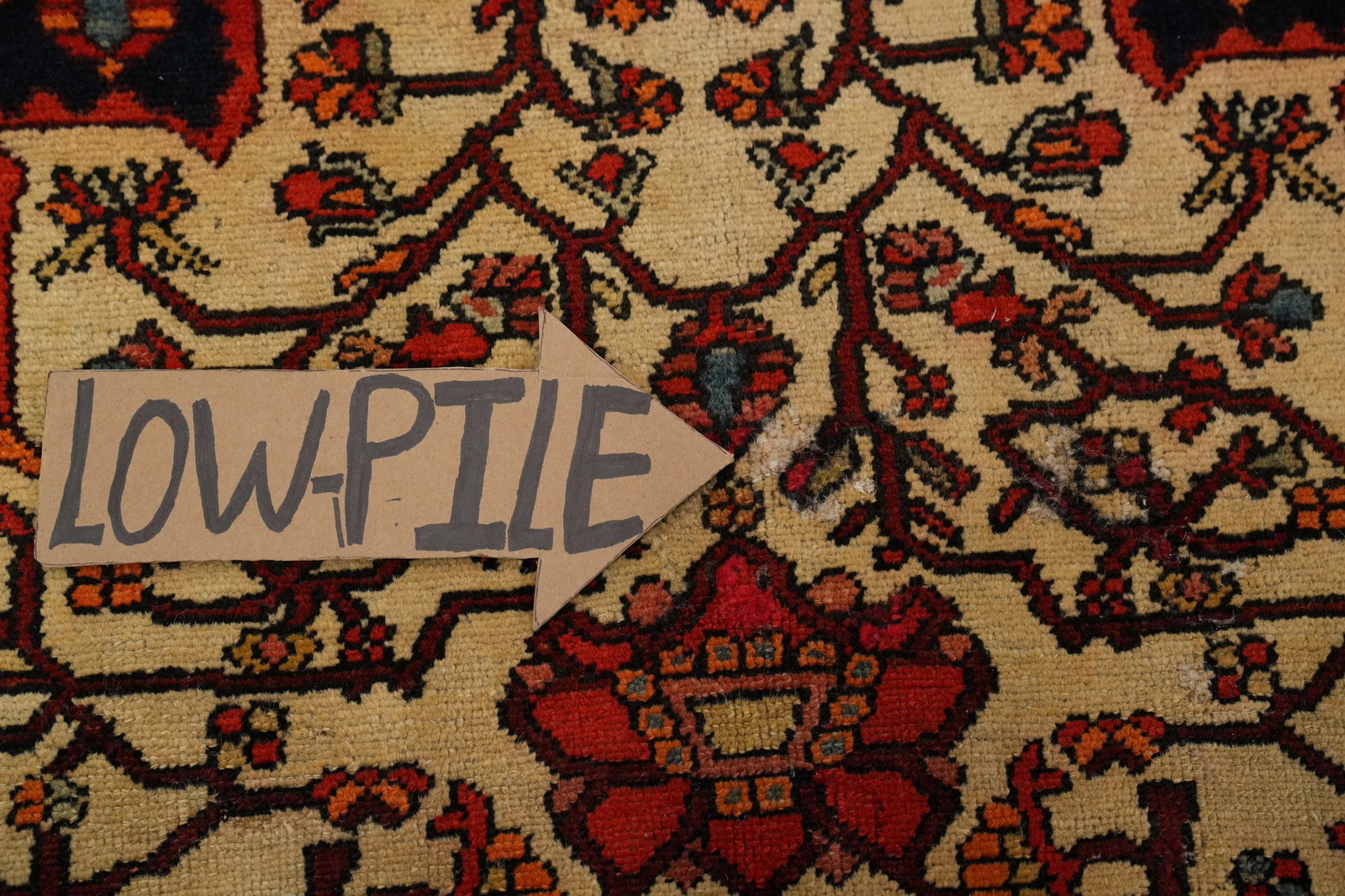 Antique Sarouk Farahan Vegetable Dye Persian Rug 5x6 - 10