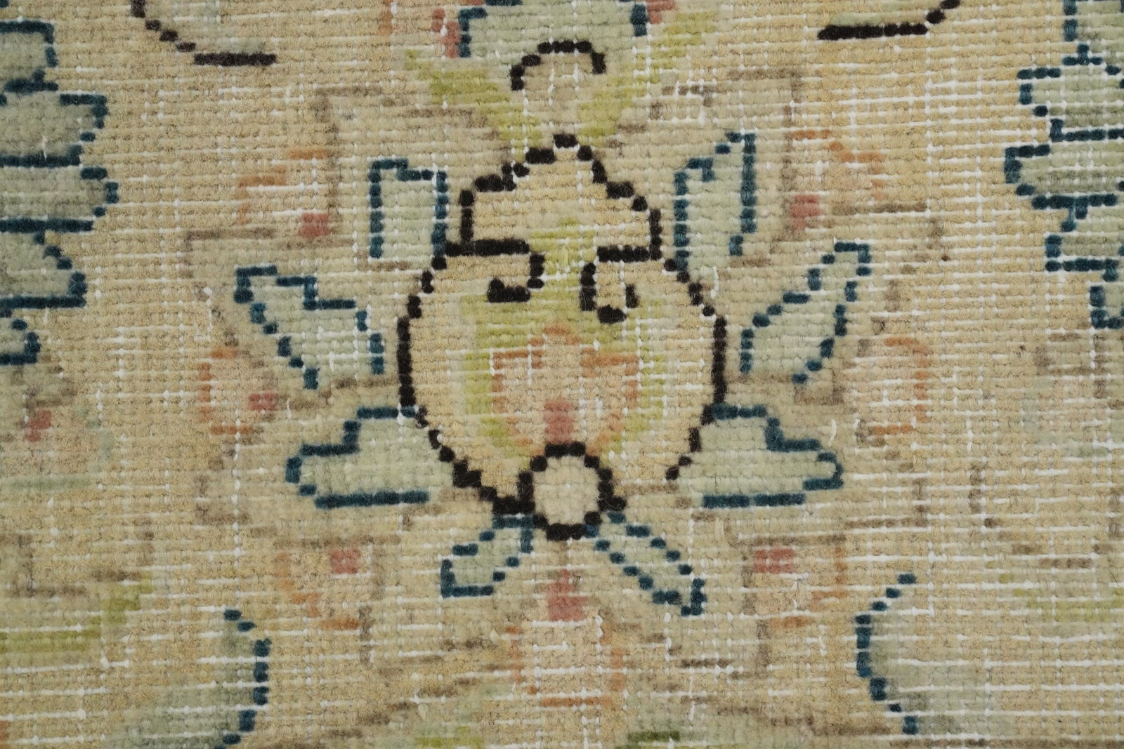 Antique Vegetable Dye Tabriz Persian Area Rug 10x13 - 8