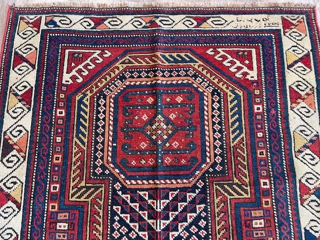 Antique kazak caucasian Rug-5091 - 4
