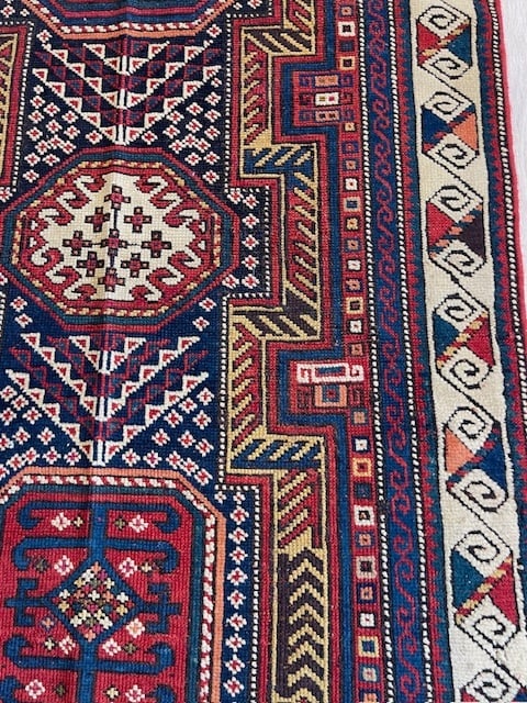 Antique kazak caucasian Rug-5091 - 5