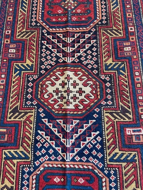 Antique kazak caucasian Rug-5091 - 7