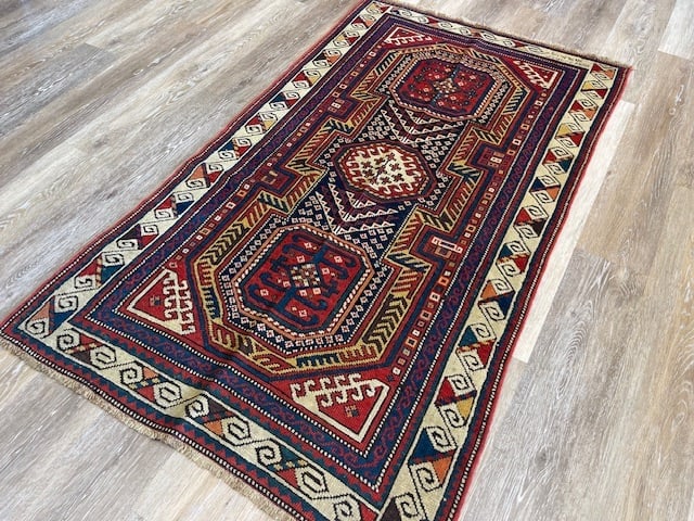 Antique kazak caucasian Rug-5091 - 8