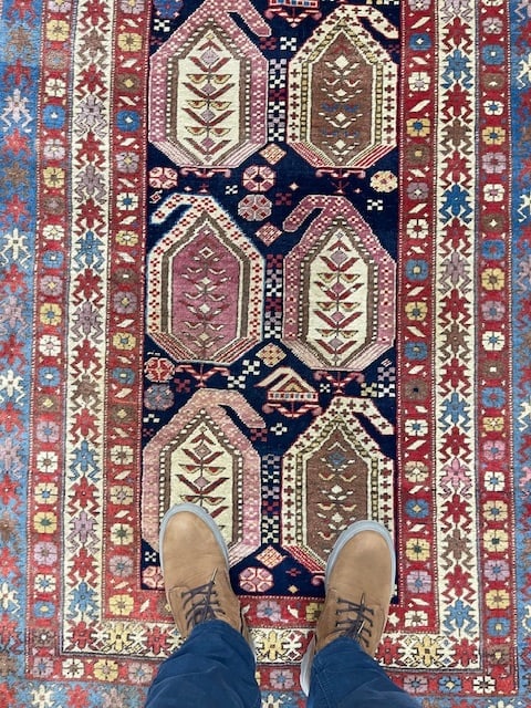 Antique Botheh Design Gendje Rug-2577 - 5
