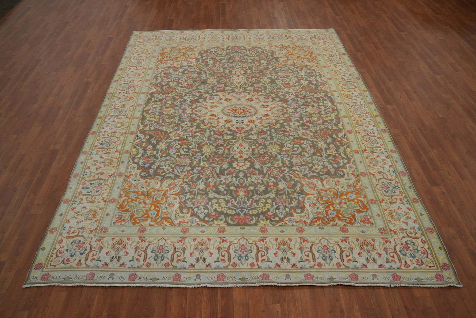 Antique Vegetable Dye Kerman Persian Area Rug 8x11 - 4