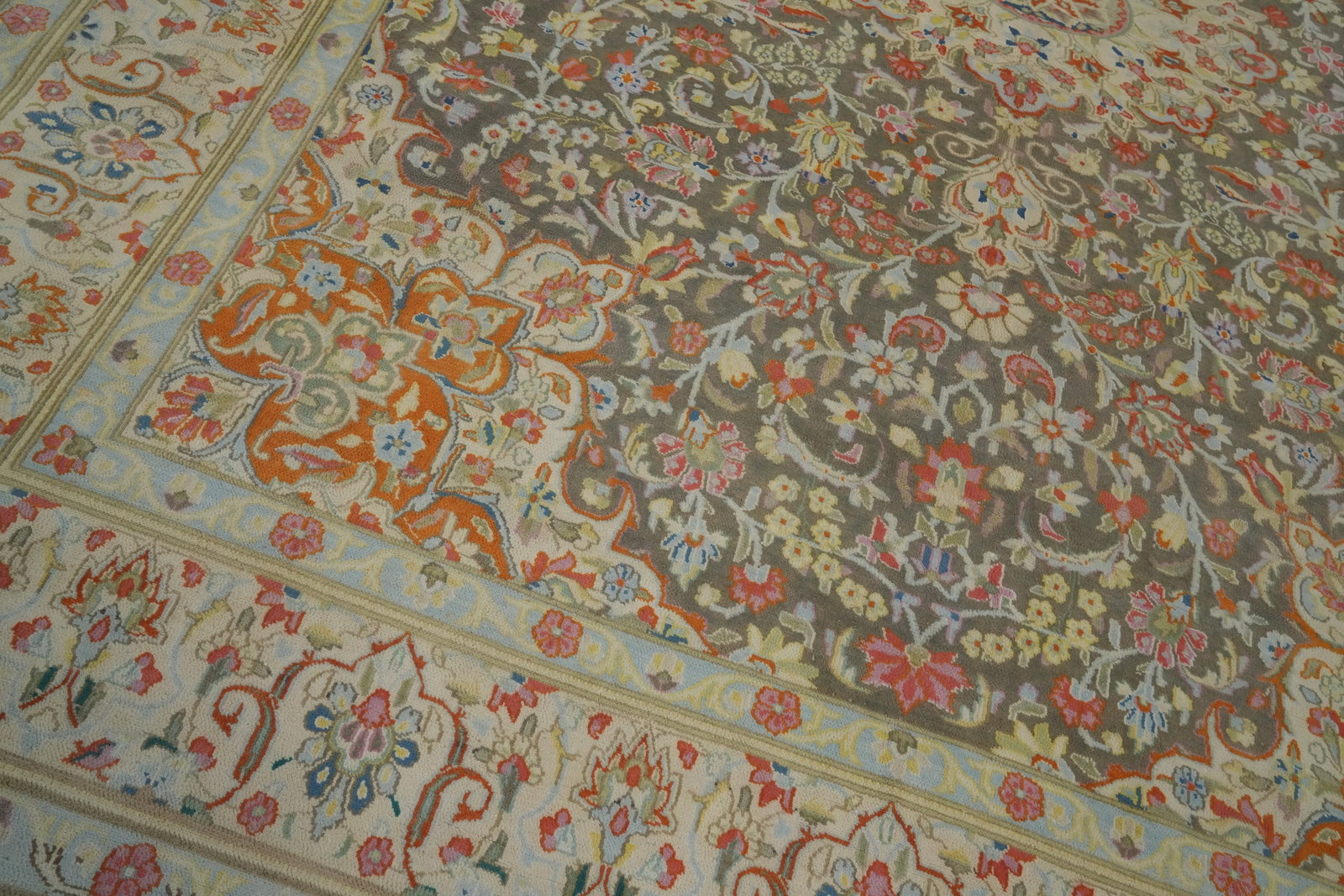 Antique Vegetable Dye Kerman Persian Area Rug 8x11 - 6