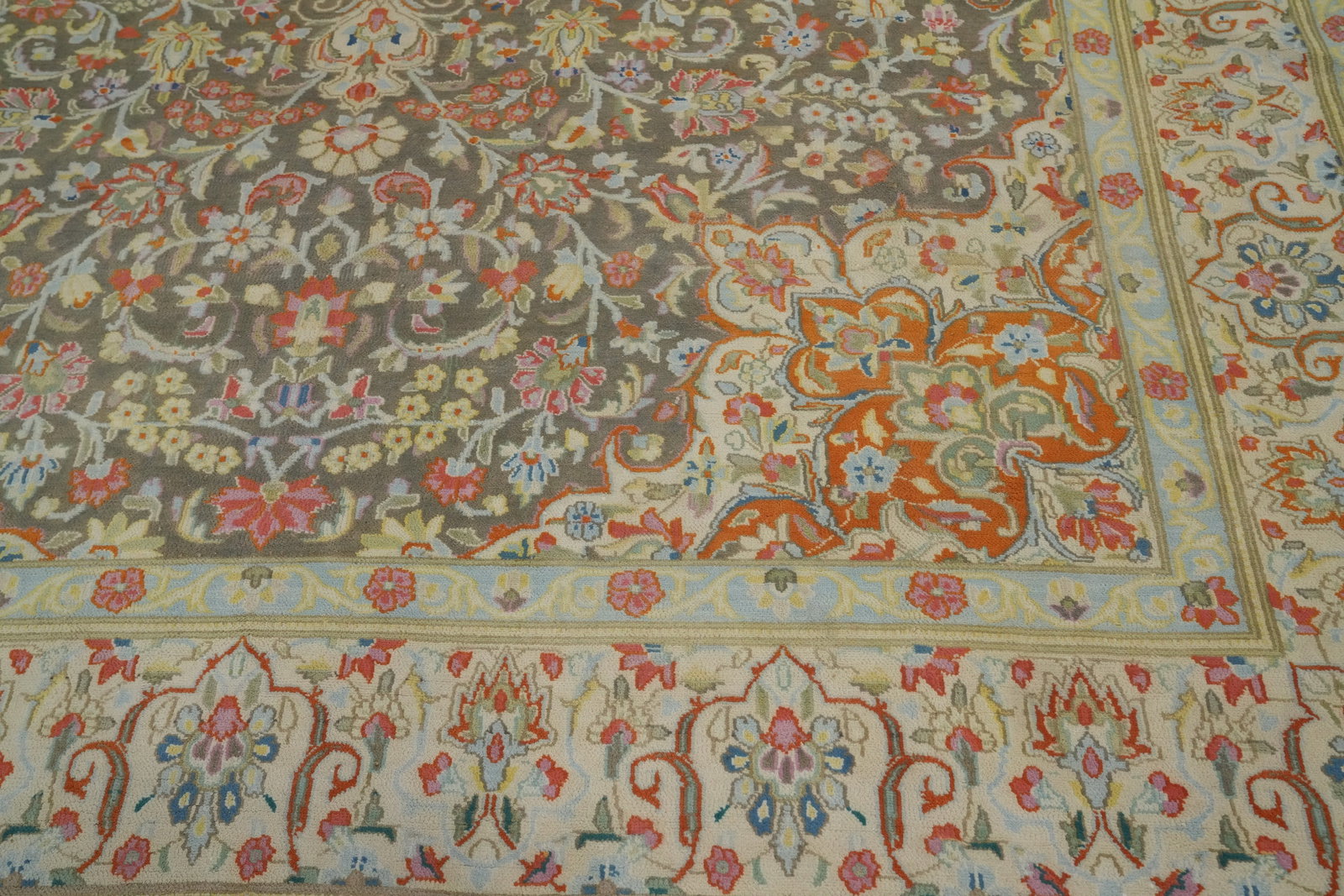 Antique Vegetable Dye Kerman Persian Area Rug 8x11 - 7