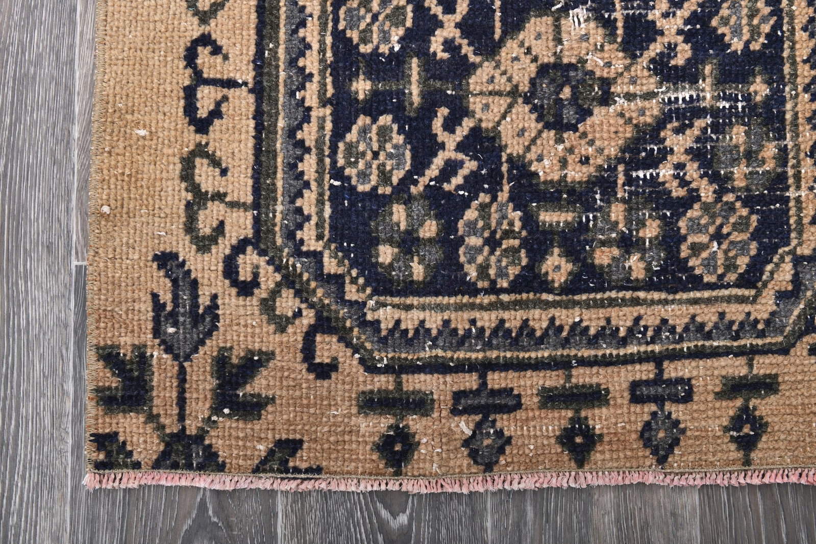 2'5'' x 7'8'' Handmade Vintage Wool Rug - 243938 - 8