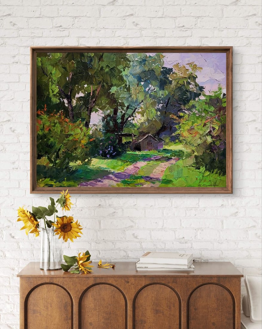 Oil painting Green leaves of spring Boris Serdyuk - 3