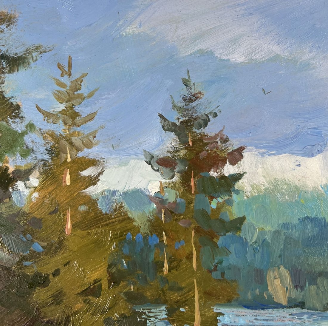 Oil painting Silent waters of the forest Yuriy Suprunchuk - 5