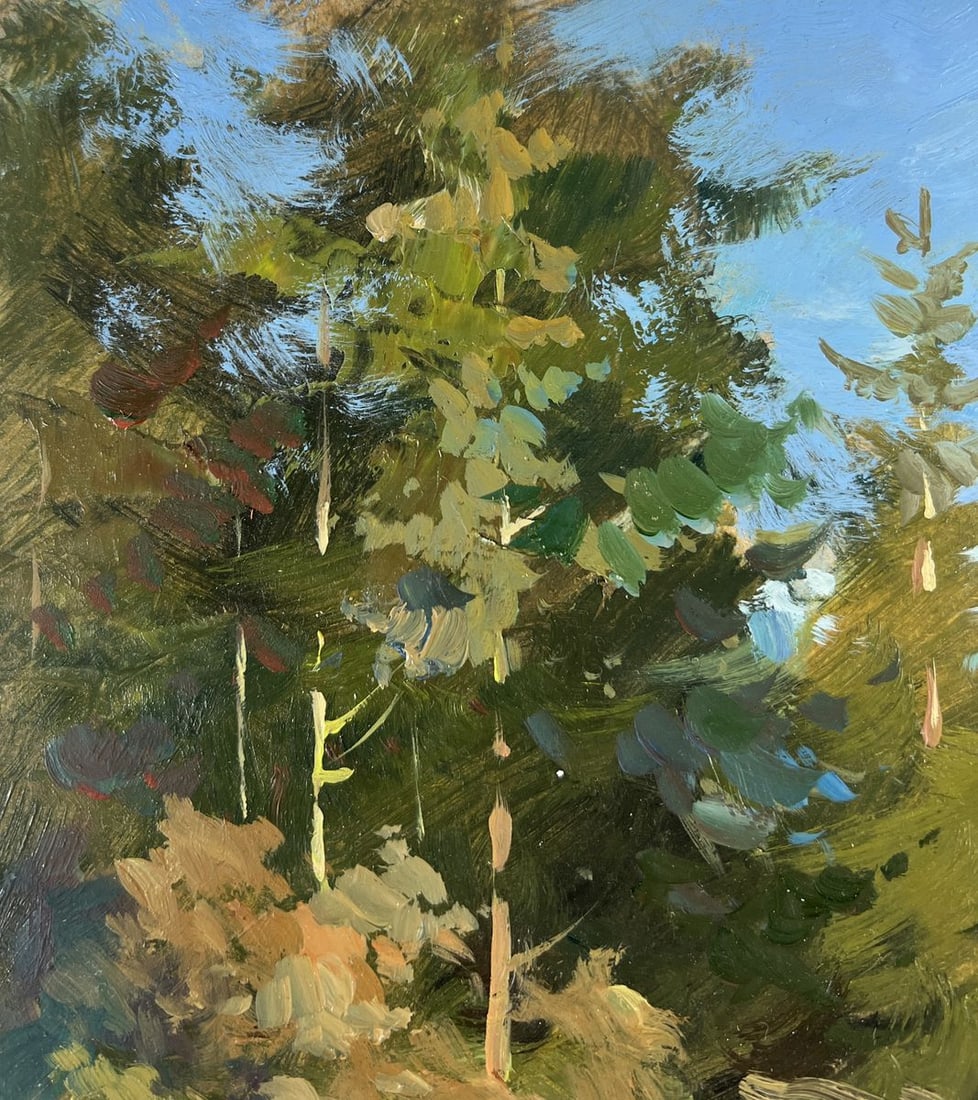 Oil painting Silent waters of the forest Yuriy Suprunchuk - 6