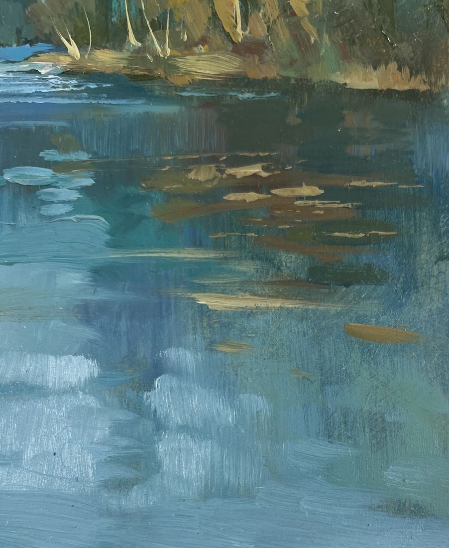 Oil painting Silent waters of the forest Yuriy Suprunchuk - 9