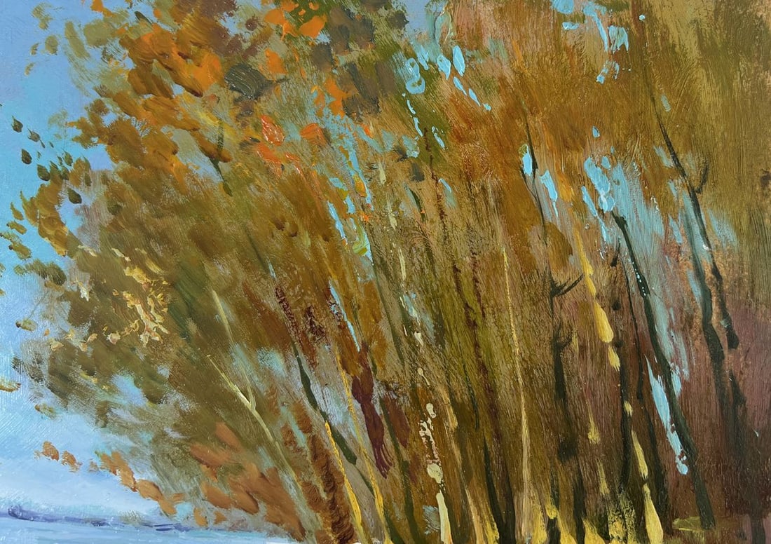 Oil painting Between water and trees Yuriy Suprunchuk - 4